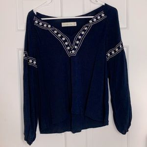 Navy Abercrombie & Fitch Blouse